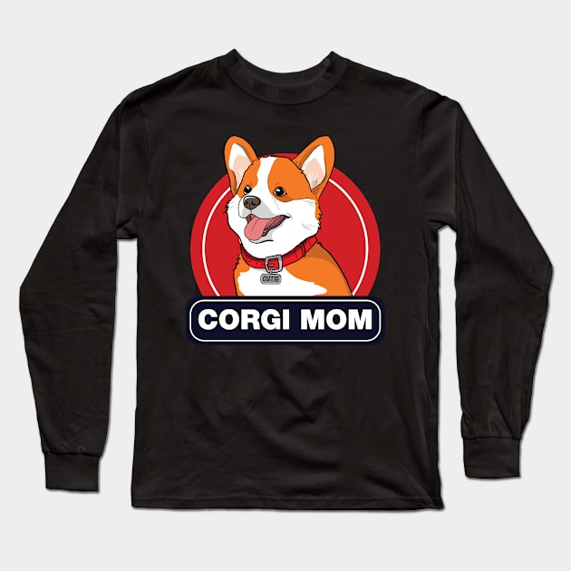 Corgi Mom Long Sleeve T-Shirt by Issacart